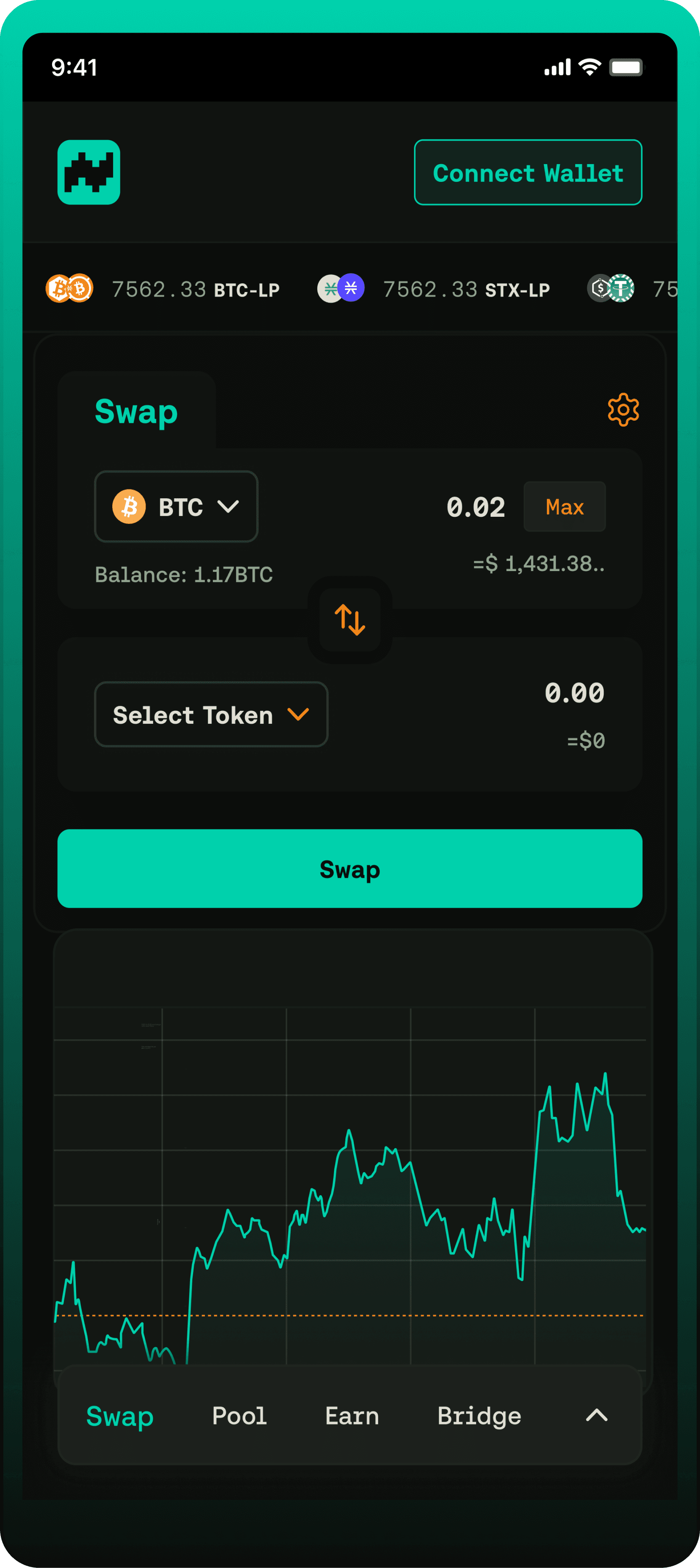 Bitflow App Mockup